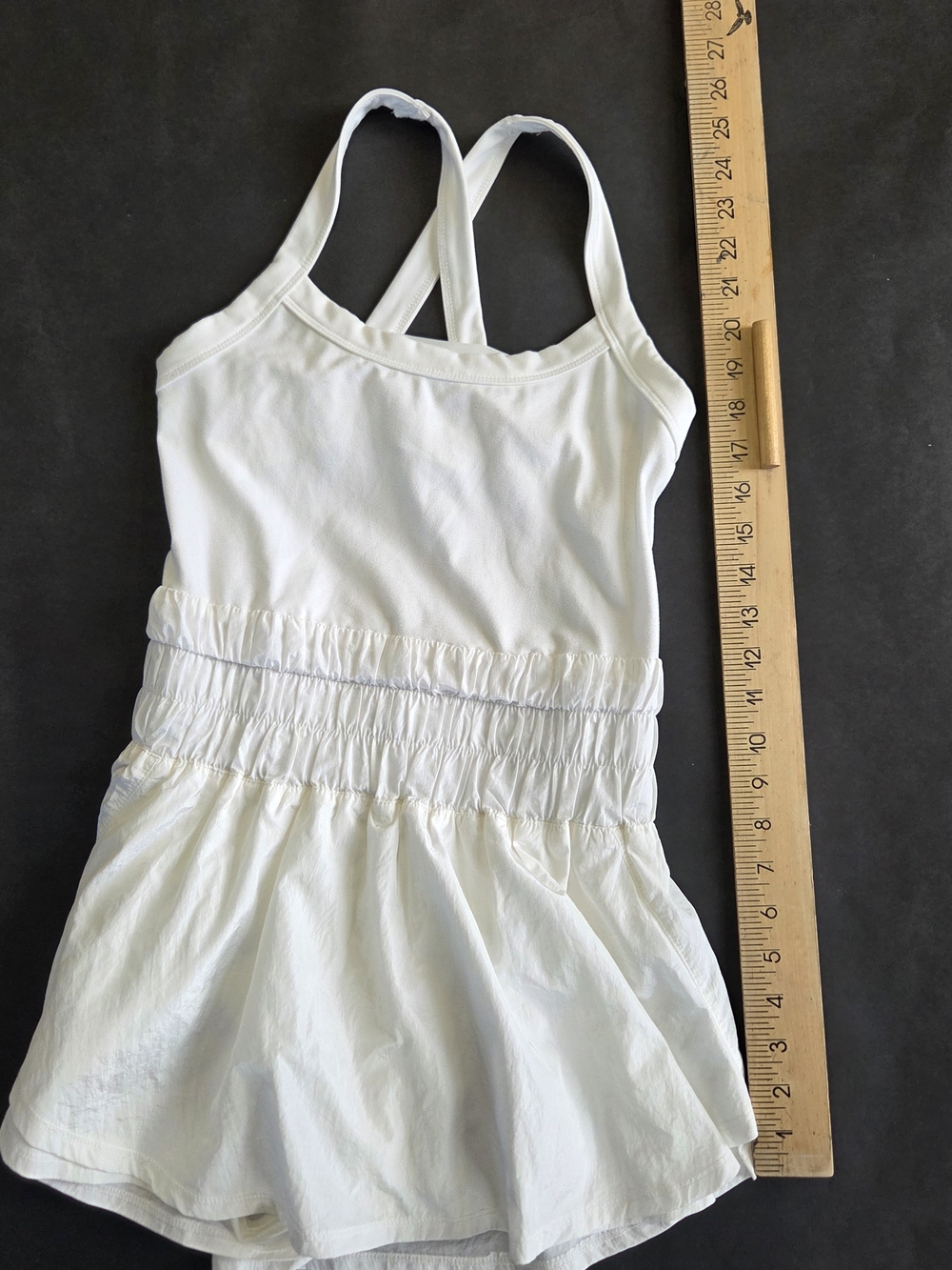 FP Movement by Free People White Smocked Waist Romper - Picture 6 of 8